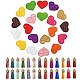 20 pièces coeur 10 couleurs avec mot lovdy home sweet love pendentifs en cuir pu FIND-SZ0001-66-1