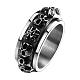 Punk Rock Style 316L Surgical Stainless Steel Skull Rings for Men RJEW-BB06596-11-2