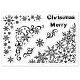 GLOBLELAND Christmas Snowflake Corner Clear Stamps Snowflake Lace Silicone Clear Stamp Seals for Cards Making DIY Scrapbooking Photo Journal Album Decoration DIY-WH0167-56-1154-8