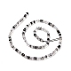 Naturale nero rutilato perle di quarzo fili G-H278-04-3