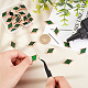 30 шт. цветной стеклянной мозаичной плитки DIY-OC0009-43B-5