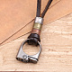 Verstellbare Halsketten aus echtem Rindsleder NJEW-F235-05M-1