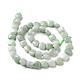 Hebras naturales de perlas de jade de myanmar G-C238-16A-3