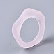 透明樹脂指輪  艶消し  ピンク  usサイズ6 3/4(17.1mm) X-RJEW-T013-001-B03-6