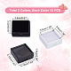 Ahadermaker 24 Stück 2 Farben quadratische Acryl-Displayboxen mit losen Diamanten CON-GA0001-16-2
