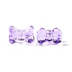 Perles de verre peintes par pulvérisation transparent&nbsp;GLAA-I050-11B-3