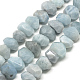 Natural Aquamarine Crystal Beads Strands G-R426-10-1
