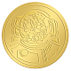 自己接着金箔エンボスステッカー  メダル装飾ステッカー  宇宙のテーマ模様  5x5cm DIY-WH0211-159-1