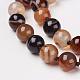 Natural Dyed Agate Beads Necklaces NJEW-F139-8mm-08-2