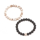 2pcs 2 bracelets de perles de style dzi mala BJEW-JB08316-4