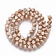Electroplated Non-magnetic Synthetic Hematite Beads Strands G-S365-014-3