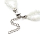 Runde Rocailles Perlenkette aus Glas für Teenager-Mädchen Frauen NJEW-TA00009-5