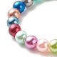 Bracelets pour enfants extensibles en perles acryliques BJEW-JB07771-5