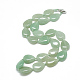 Natural Green Aventurine Beaded Necklaces NJEW-S396-17-1