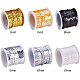 PandaHall Elite 6 rolls 5m/roll Spangle Flat Sequins Paillette Trim Spool String for Jewelry Making PVC-PH0001-05-3