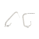 Accessoires de puces d'oreilles en laiton zircone cubique transparente KK-N216-544P-3