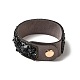 Faux Suede Snap Cord Bracelet BJEW-F428-12-5
