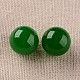 Perles naturelles de balle ronde en jade de Malaisie G-I174-16mm-10-4
