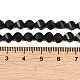 Natürliche Shungit Perlen Stränge&nbsp;G-P611-C35-01-5