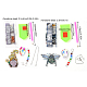 Sunnyclue 2sets DIY Weihnachtsmann & Insekt Diamant Malerei Windspiel Kits DIY-SC0016-82-3