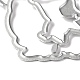 DIYテンプレート用の炭素鋼エンボス加工金属カッティングダイ  装飾的なエンボス印刷紙のカード  ハロウィーンのテーマ模様  マットプラチナカラー  11.2x11x0.08cm DIY-D044-01-3