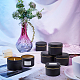 NBEADS 24 Pcs Black Candle Tin Cans CON-NB0001-36-5