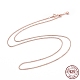 925 Weizenketten-Halskette aus Sterlingsilber für Frauen STER-I021-02A-RG-1
