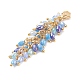 Grappe galvanoplastie perles de verre pendentif décoration HJEW-JM00621-02-4