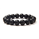 SUNNYCLUE Natural Black Agate Round Beads Stretch Bracelets BJEW-PH0001-10mm-23-2
