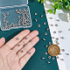 Unicraftale 80 pcs 5 mm de diamètre 201 perles d'espacement en acier inoxydable en métal plat rond avec texture diamant petite boule bouchon de perle perle ronde en vrac pour la fabrication de bijoux de bracelet à bricoler soi-même STAS-UN0046-59-4