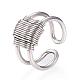 304 Stainless Steel Cuff Rings RJEW-F057-01P-3