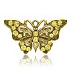 Oro antico ha placcato strass lega farfalla grandi ciondoli RB-J234-13AG-1