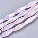 Electroplate Glass Beads Strands X-EGLA-S194-03A-B05-1