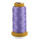 ポリエステル糸  カスタム織りジュエリー作りのために  ライラック  0.25mm  約700m /ロール NWIR-K023-0.25mm-12-1