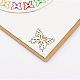 3dは、色鮮やかな蝶のグリーティングカード幸せな誕生日プレゼントをポップアップ  ゴールデンロッド  13.4x15.5cm DIY-N0001-041G-5
