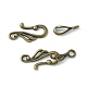 Tibetan Style Hook and Eye Clasps MLF1157Y-NF-1