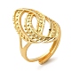 Verstellbare Ringe aus hellgoldenem Messing für Damen RJEW-A022-01C-3