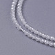 Cubic Zirconia Beads Strands X-G-F596-48I-3mm-3