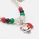 Cuentas de perlas de cristal collares pendientes y pulseras del encanto conjuntos de joyas SJEW-JS00959-3