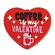 Силиконовые фокусные бусины в форме сердца и слов ко Дню святого Валентина SIL-A005-05-1