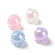 Perles acryliques placage irisé arc-en-ciel lumineux OACR-P016-06-1