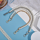 Chgcraft 2 pz 2 colori plastica imitazione perla perline manici per borsa a doppio filo DIY-CA0005-93-4