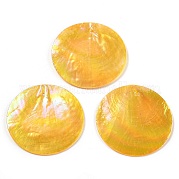 Подвески из натуральной ракушки капиз SSHEL-Z002-01F