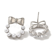 Серьги-гвоздики из латуни с покрытием стойки EJEW-R162-37P
