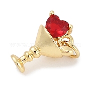 Латунные микро проложить кубического циркония подвески KK-Q028-70G-01