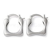 Латунные серьги обруча EJEW-K249-08P