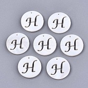 Подвески из натуральных пресноводных ракушек SHEL-S276-119H