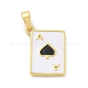 Пики латунные эмалевые подвески KK-G517-06G-01