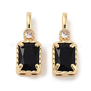 Латунные микро проложить кубического циркония подвески KK-C051-54G-01