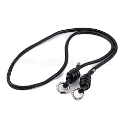Chaînes de dragonne de téléphone en cuir PU et alliage, chaînes de sac à main, noir, 116 cm